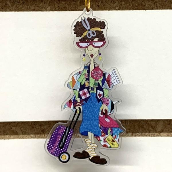 The Quilt Diva Ornament from Shineful