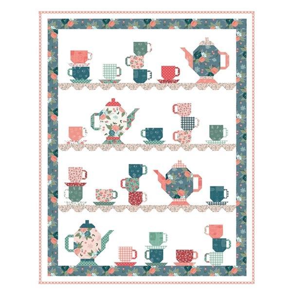 Afternoon Tea Party Boxed Quilt Kit By Beverly Mccullough For Riley Blake Designs 