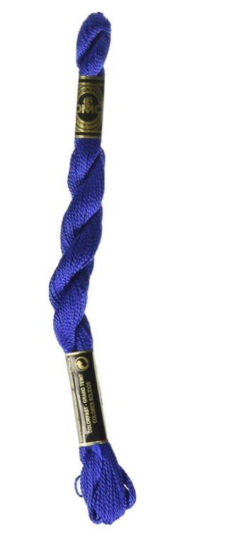 Dmc Perle Cotton Skein Size 5 Dark Royal Blue