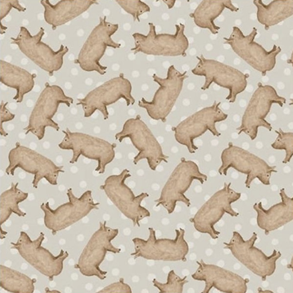 A Beautiful Day Tossed Pigs By Dawn Rosengren For Henry Glass Fabrics