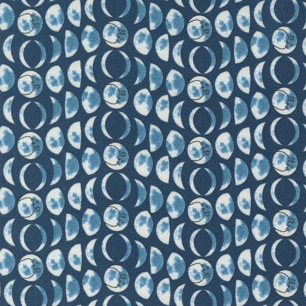 Starry Sky Night Moon Phases by April Rosenthal for Moda Fabrics 