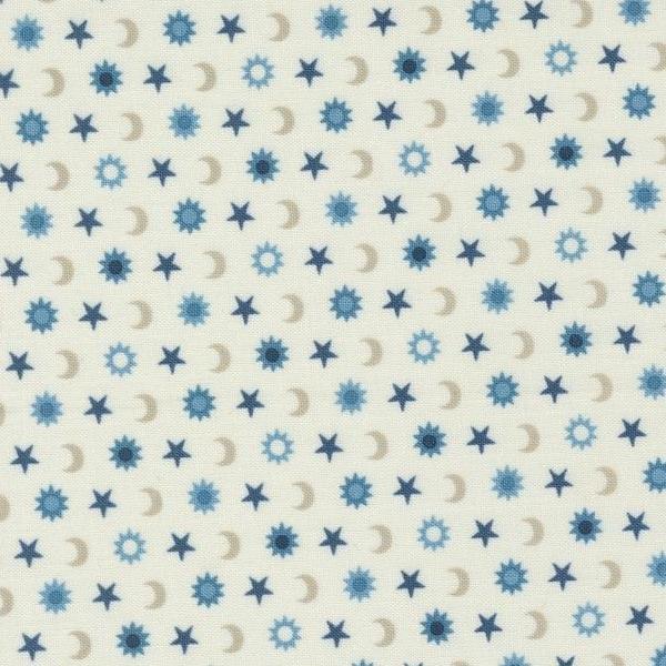 Starry Sky Mist Sun, Moon, and Stars by April Rosenthal for Moda Fabrics 