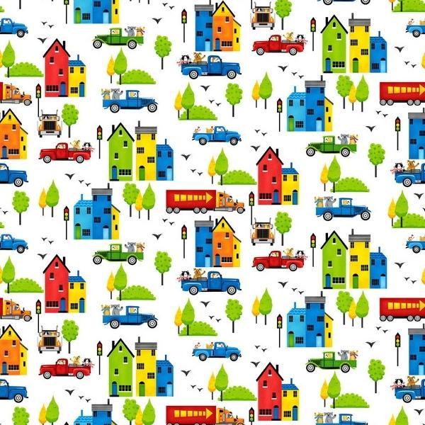 Go-Go Town By Kate Mawsdley For Henry Glass Fabrics 