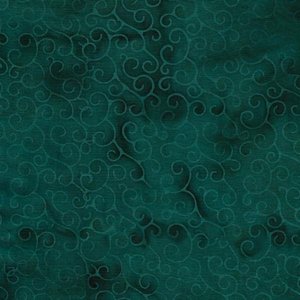 Copper Patina Batik Teal Jade Swirl From Island Batik