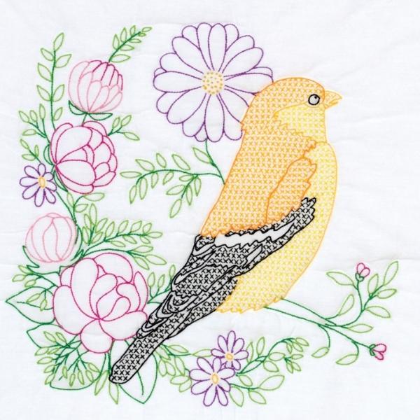 Finch Quilt Block from Jack Dempsey Inc