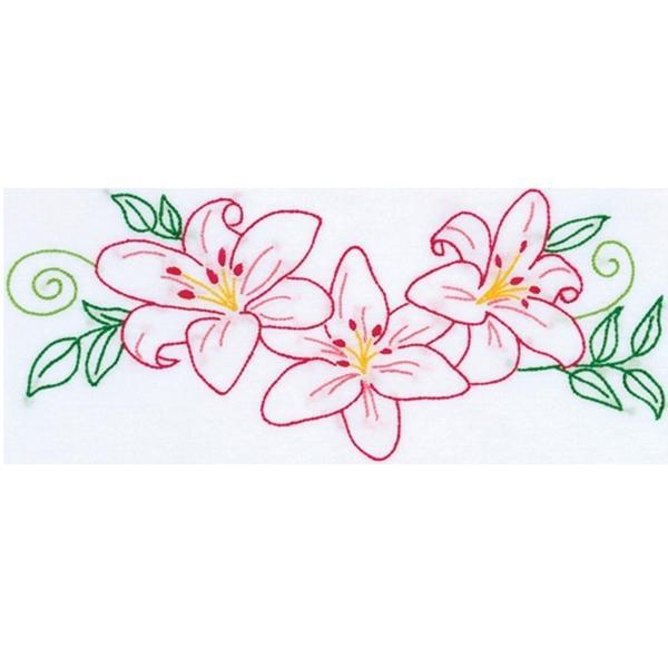 Lillies Perle Edge Pillowcases From Jack Dempsey Inc