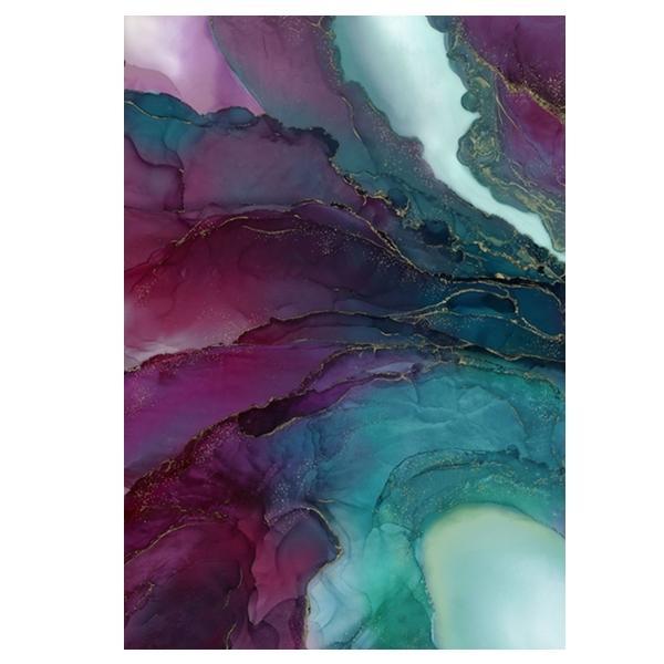 Midas Touch Plum/Teal Panel By Deborah Edwards & Melanie Samra For Norhcott Fabrics