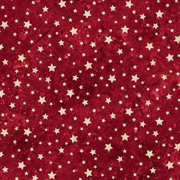 Stars & Stripes 12 Tonal Stars Red By Linda Ludovico For Northcott Fabrics