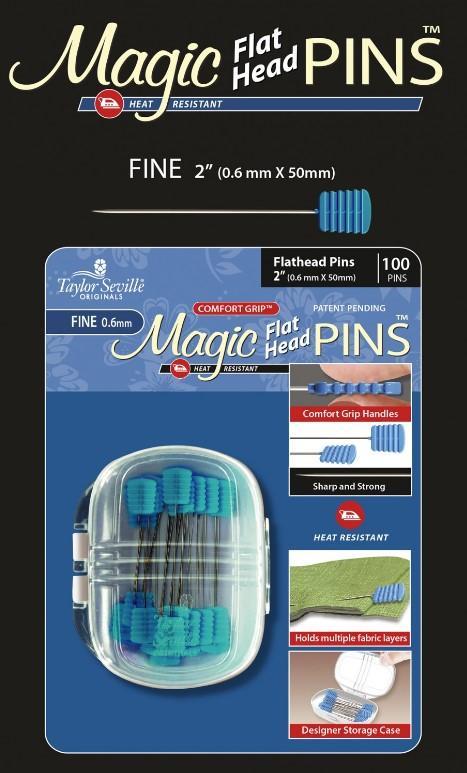 Magic Pins Flat Head Fine, 0.6mm