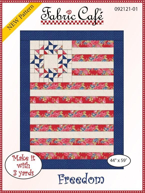 Freedom 3 Yard Quilt Pattern from Fabric Cafe