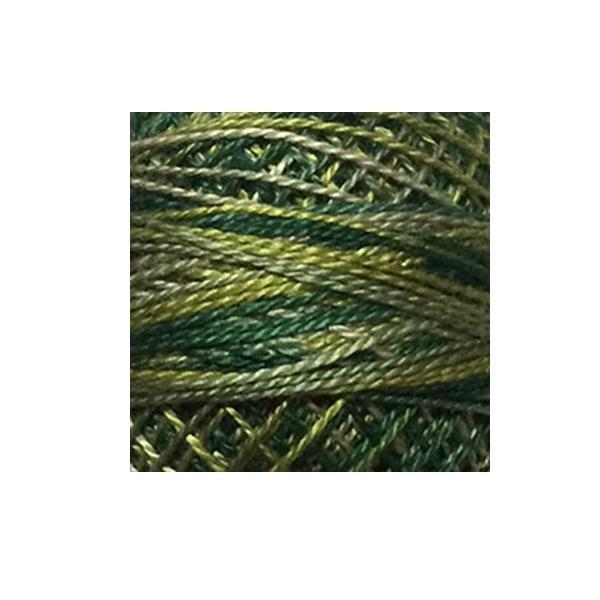 Valdani Variegated Perle Cotton Ball, Olive Size 8 