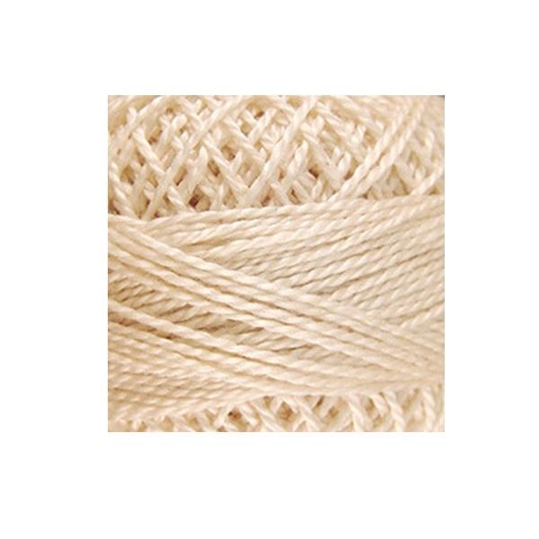 Valdani Solid Perle Cotton Thread, Size 8 Light Ecru