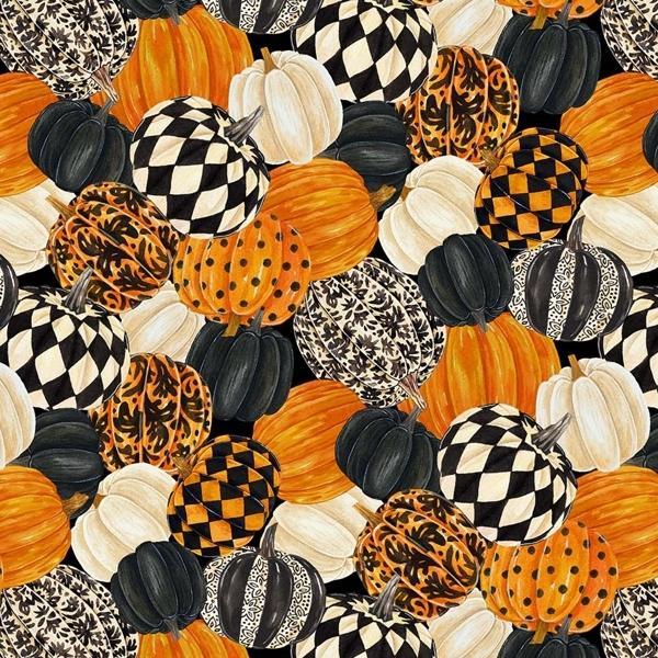 Hallow'S Eve Packed Pumpkins By Cerrito Creek Studio For Northcott Fabrics