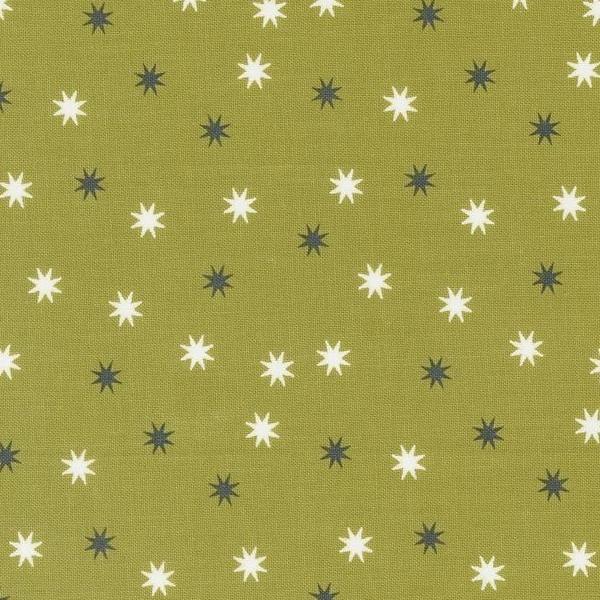 Hey Boo Practical Magic Stars Witchy Green By Lella Boutique For Moda Fabrics