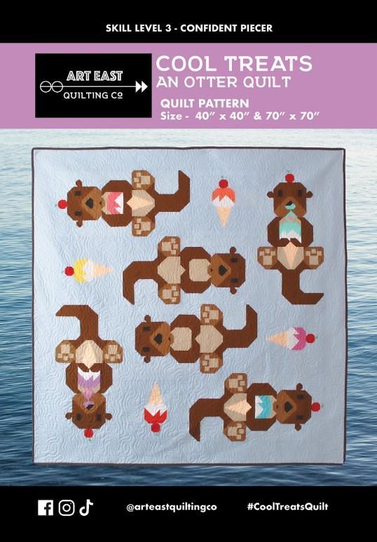 Cool Treats An Otter Quilt Pattern From Art East Quilting Co