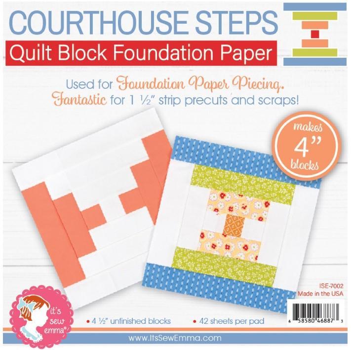 Courthouse Steps Foundation Papers, 4In, From It'S Sew Emma