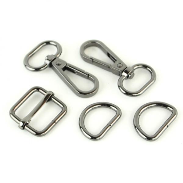 Level 3 Basic Hardware Set, Gunmetal, from Sallie Tomato