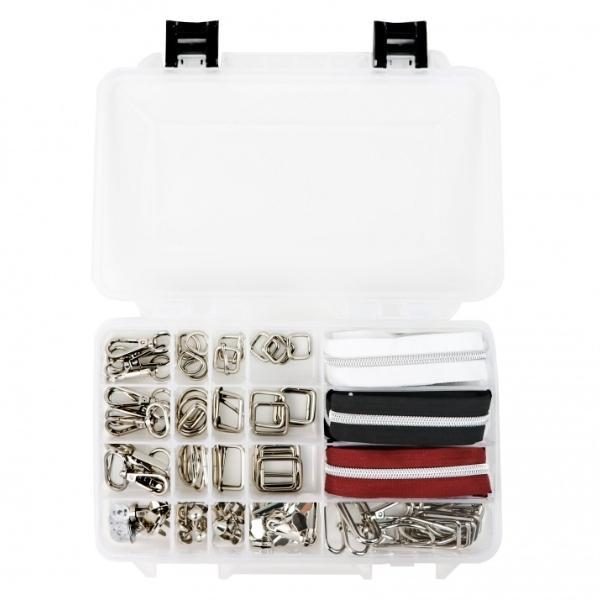 Ultimate Box Bundle Of Hardware And Zippers In Nickel From Sallie Tomato