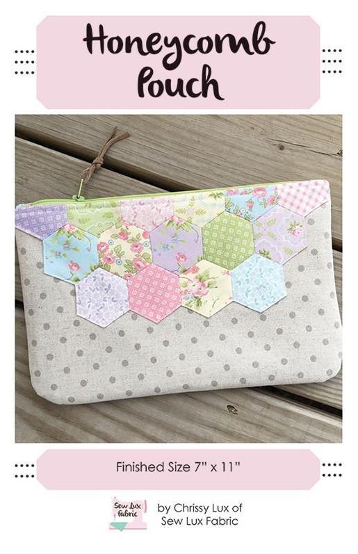 Honeycomb Pouch Pattern By Chrissy Lux For Sew Lux Fabric