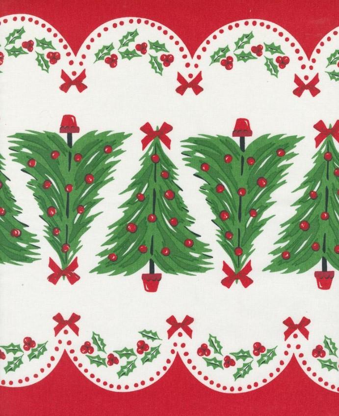 Classic Retro Oh Christmas Tree Toweling By Stacy Lest Hsu For Moda Fabrics 