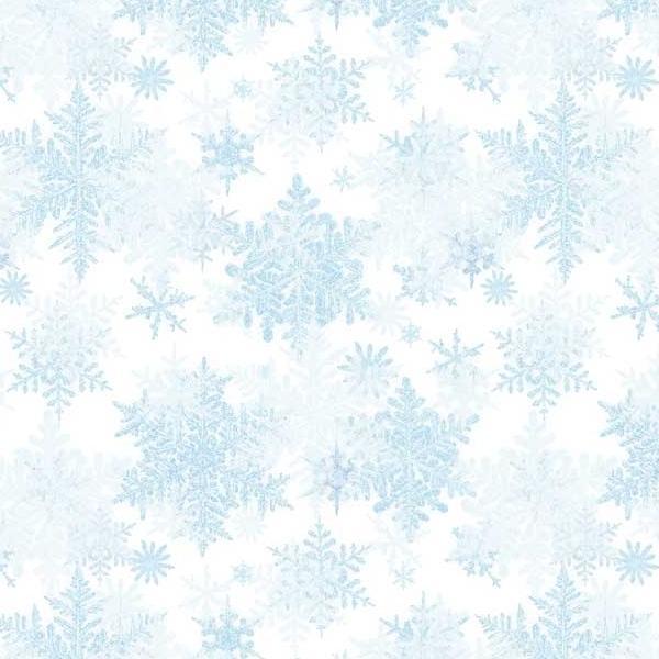 Snowfall Large Snowflakes Light Blue By Geetanjali Behera For P&B Textiles