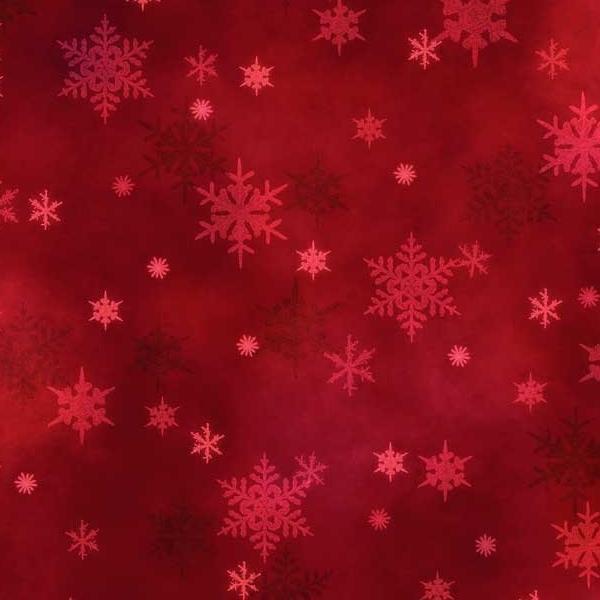 Snowfall Small Flakes Red By Geetanjali Behera For P&B Textiles