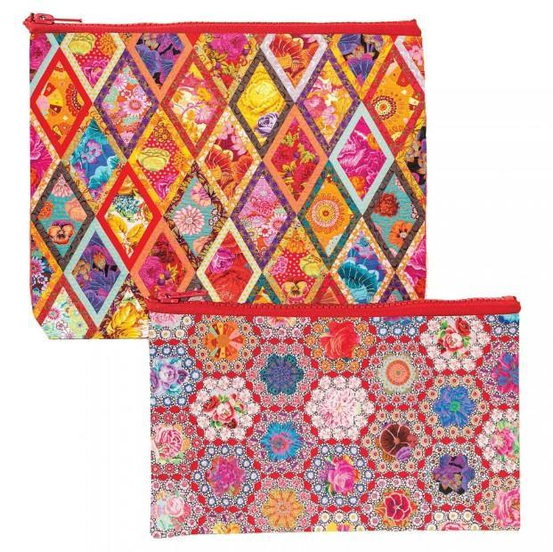 Fabulous Florals Eco Pouch Set By Kaffe Fassett