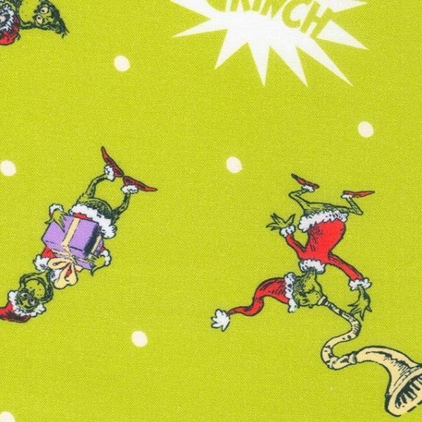 How The Grinch Stole Christmas The Grinch By Dr. Seuss Enterprises For Robert Kaufman Fabrics