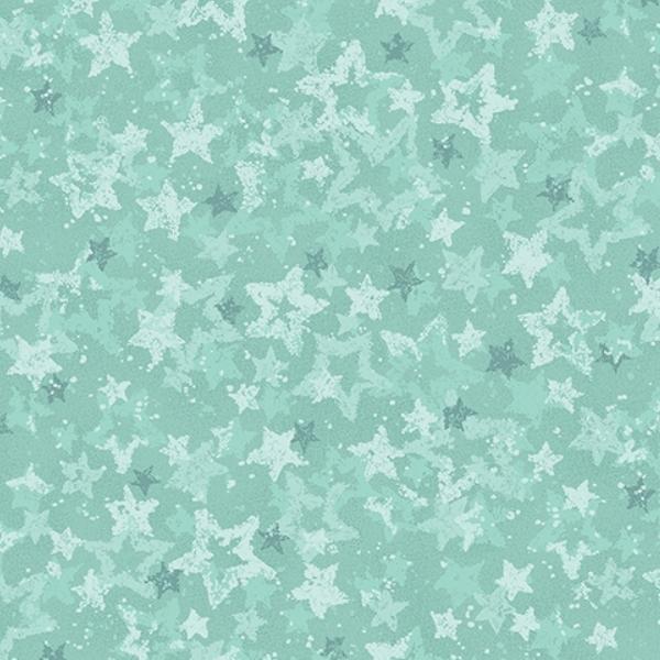 Star Of Wonder, Star Of Light Heavenly Star Aqua By Nancy Halvorsen For Benartex