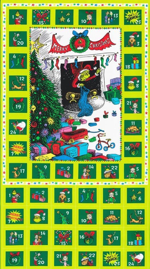 How The Grinch Stole Christmas Grinchmas Advent Panel by Dr. Seuss Enterprises for Robert Kaufman