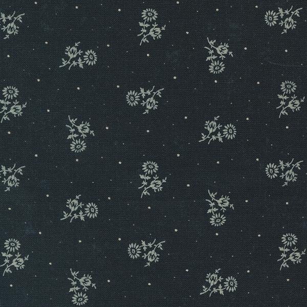 Blackbirds Nest Thistle Ditsy Dot Black By Kansa Troubles Quilters For Moda Fabrics