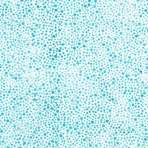 Peppermint Sprinkles Batik Dots White From Island Batik 