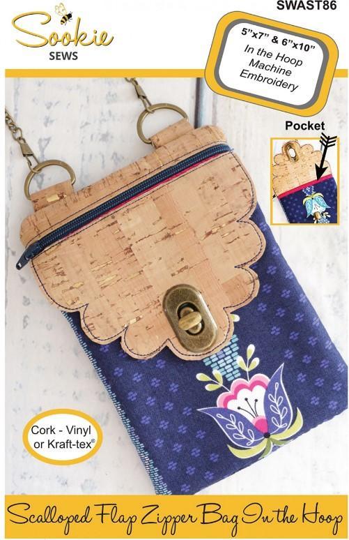 Scalloped Flap Cross Body Zipper Bag Pattern From Sookie Sews