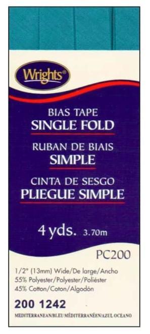 Wright'S Single Fold Bias Tape Mediaterranean