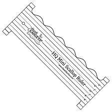 HQ Mini Scallop Ruler