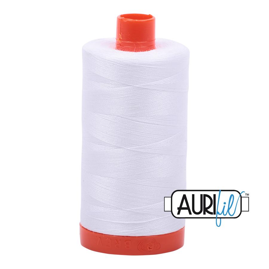 Aurifil 50 Wt. Thread - White 2024