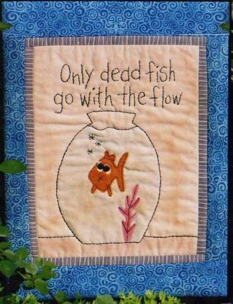 Half to Have: Only Dead Fish Wall Hanging Pattern from Bloomin' Minds