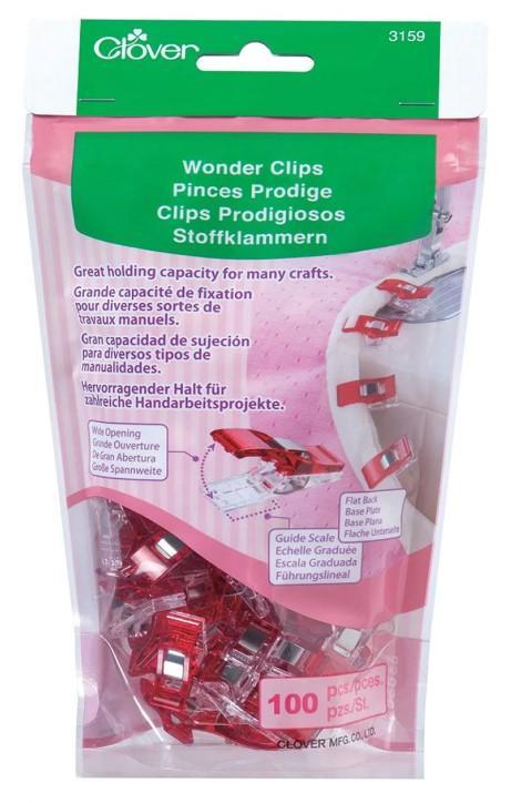 Wonder Clips, 100 Pack Red, By Clover