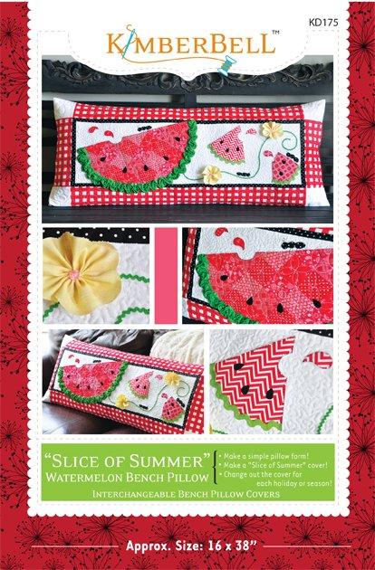 Slice of Summer Watermelon Bench Pillow Pattern by Kimberbell