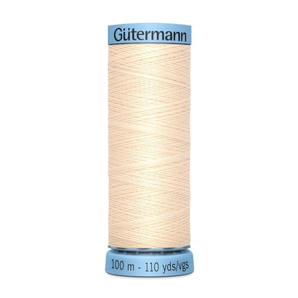 Gutermann Silk Thread 109 Yards, Cream