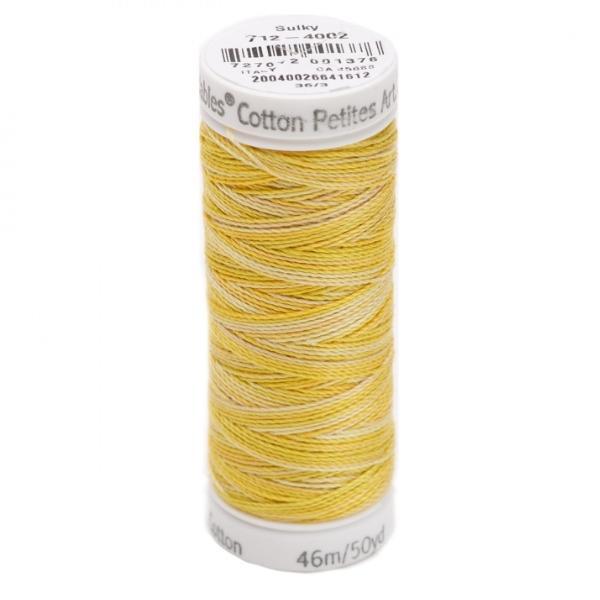 Sulky Cotton Petites Blendables Cotton Thread 2-Ply 12Wt 50Yds Buttercream