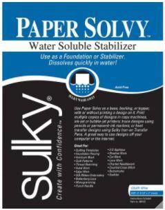 Paper Solvy Water Soluble Stabilizer