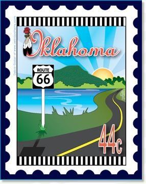 Zebra State Fabric Stamp: Oklahoma