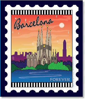 International City Stamp: Barcelona