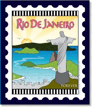 International City Stamp: Rio De Janeiro