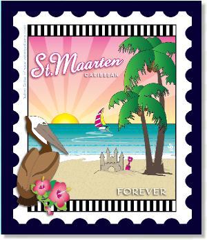 International City Stamp: Saint Maartin