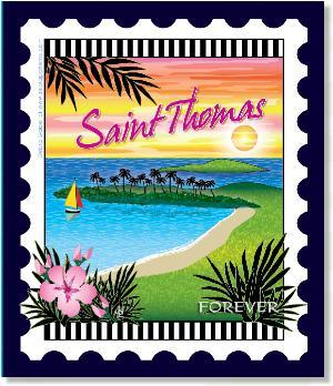 International City Stamp: Saint Thomas