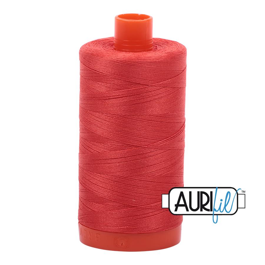 Aurifil 50 Wt. Thread- Light Red Orange 2277