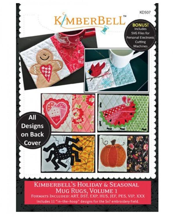 Holiday & Seasonal Mug Rugs Vol 1 Cd By Kim Christopherson, For Kimberbell