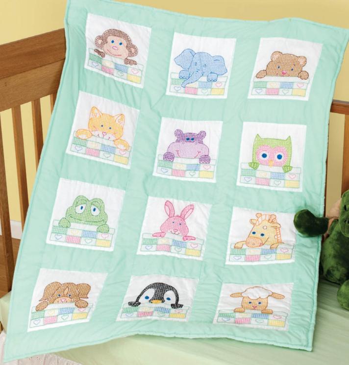 Nursery Quilt Blocks: Peek-A-Boo